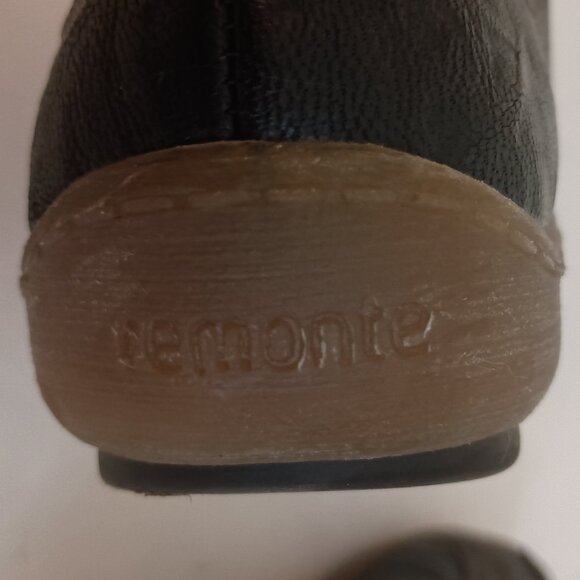 Remonte Black Leather Sneakers Weave Cuff Women’s Size EU 39 (US 8) - Picture 8 of 15